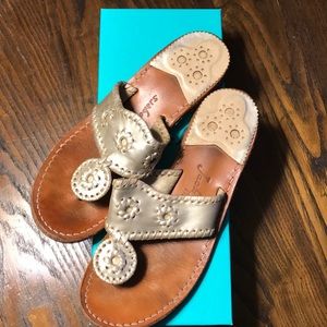 Jack Rogers Navajo Hamptons in Platinum